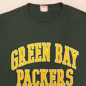 NFL Green Bay Packers Crew Neck Graphic Football Shirt Mens Size L Green 13596